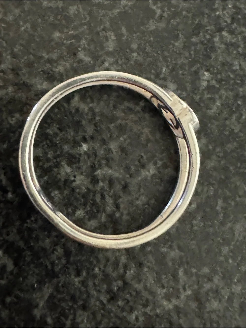GUCCI Interlocking G Open Band Ring AG925 Sterling Silver Size 21 / US 8.5 - Picture 5 of 7